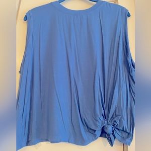 EUC Eloquii Tie Waist Sleeveless Crop Top